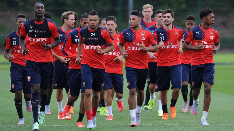 Arsenal Training using STATSports