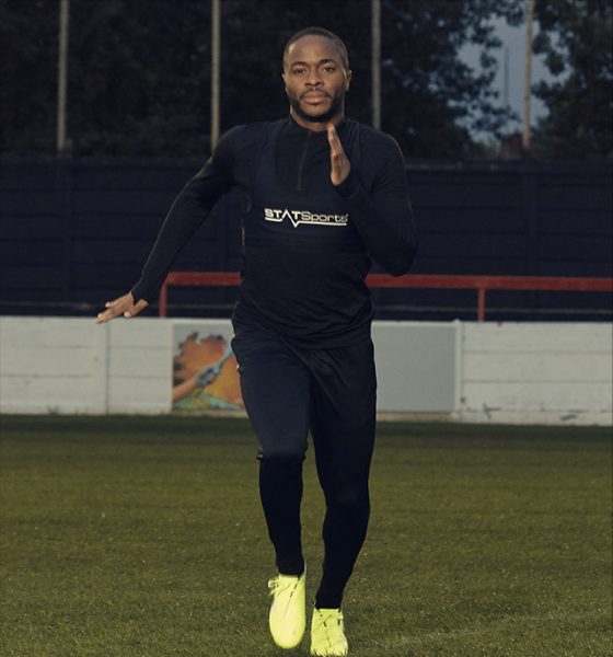 Raheem Sterling training with STATSports Apex