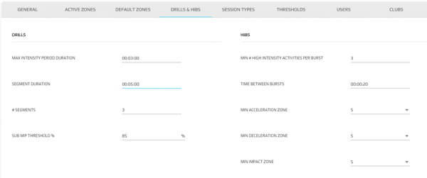 Temporal pattern analysis of physical data using Sonra's Segment Drills  function - STATSports