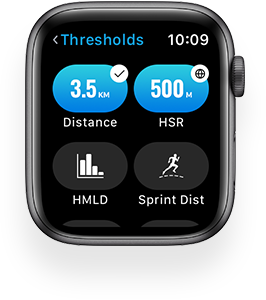 Apex Live watchOS app set thresholds screenshot