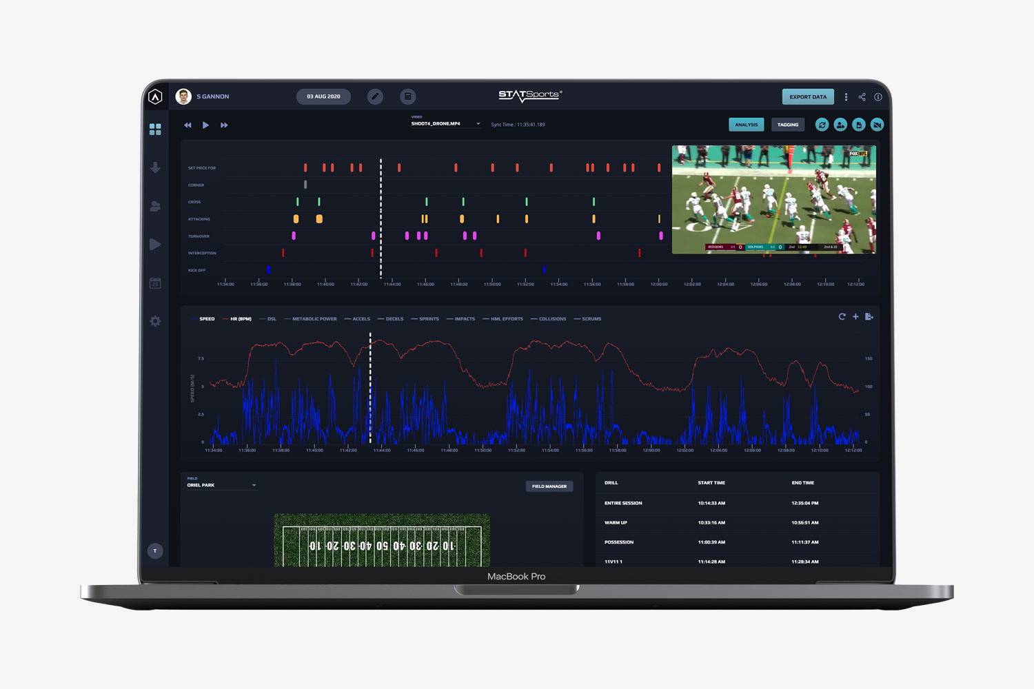 American Football Video Manager