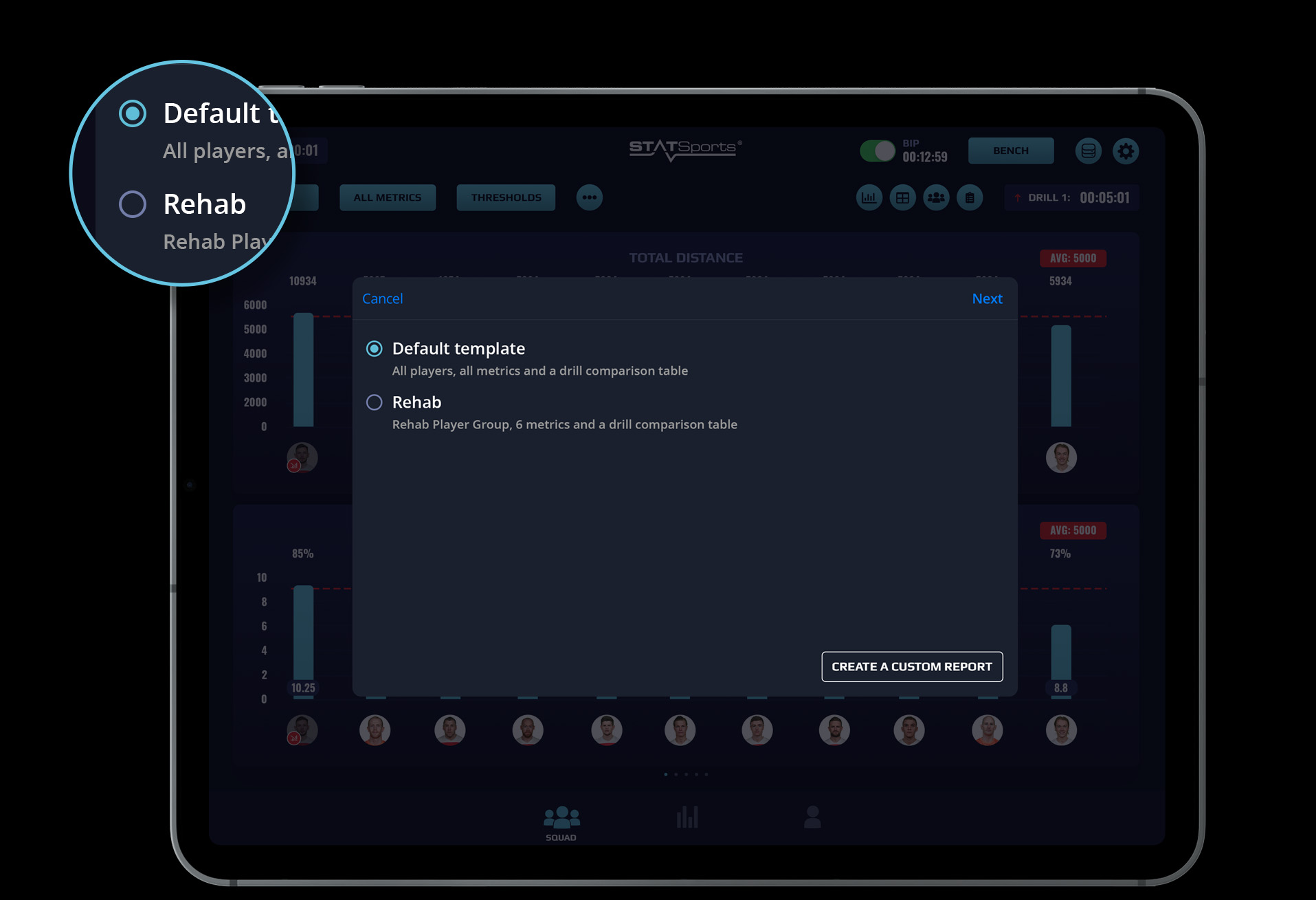 Sonra Live iPad - Custom PDF Reports